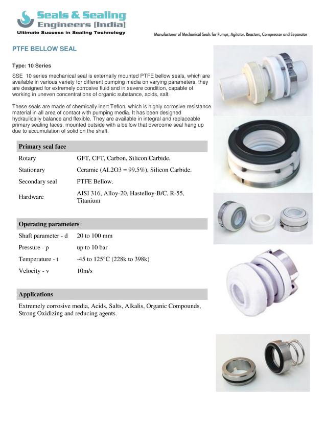 PTFE BELLOW SEAL Primary seal face Rotary GFT, CFT, Carbon : Free Download,  Borrow, and Streaming : Internet Archive